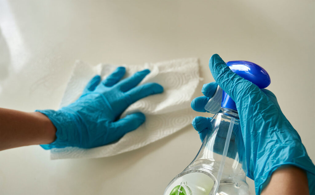 cleaning surface