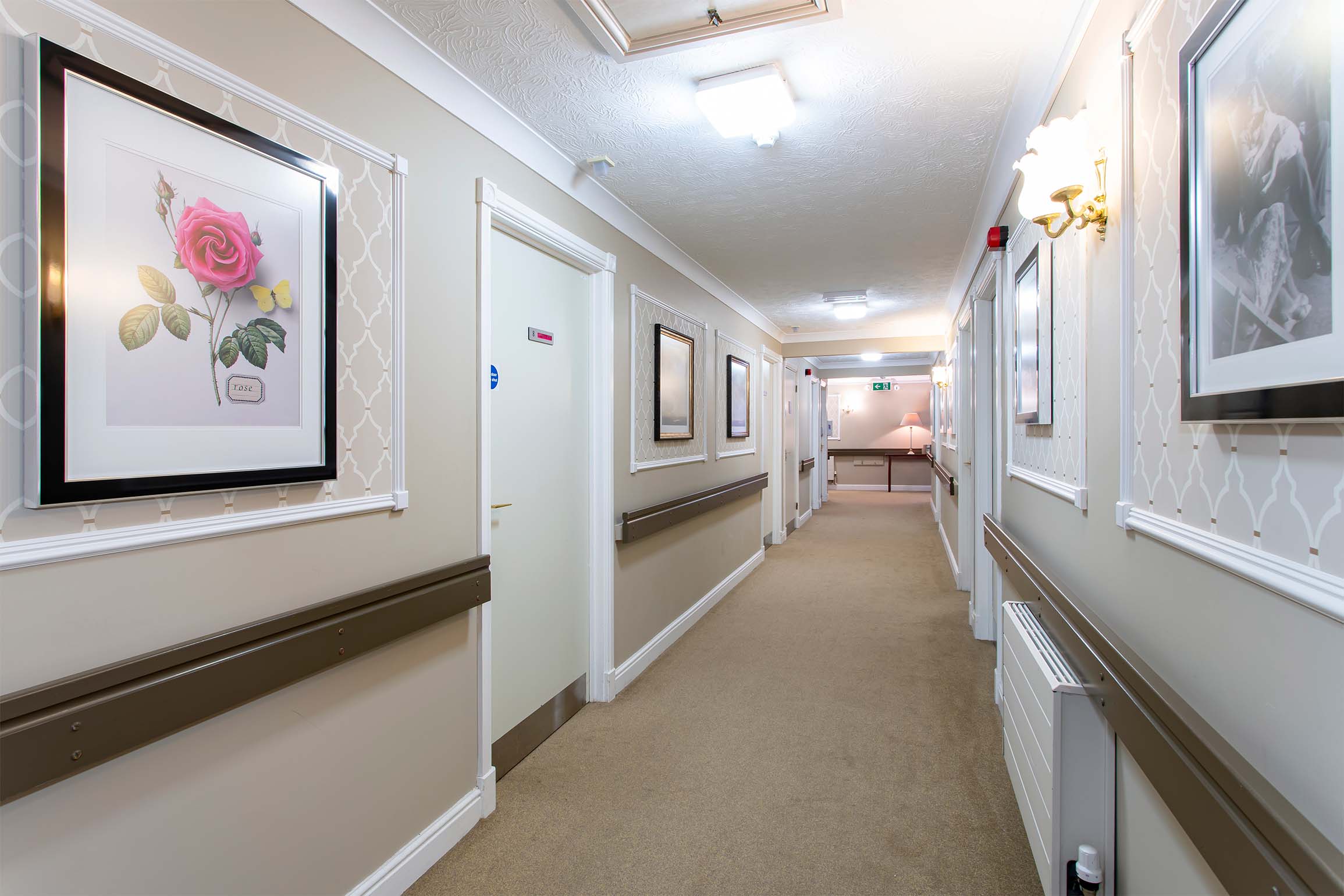 corridors at Hazelwood Care Home