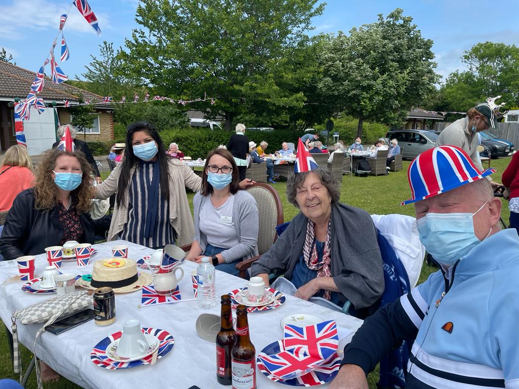 Residents and Loved Ones Celebrating Jubilee