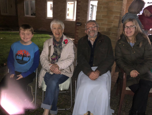 Firework display at Hazelwood Care Home