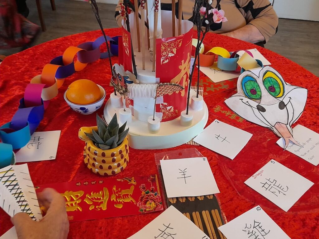 table cloth themed for chinese new year